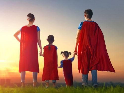 Family of superheroes