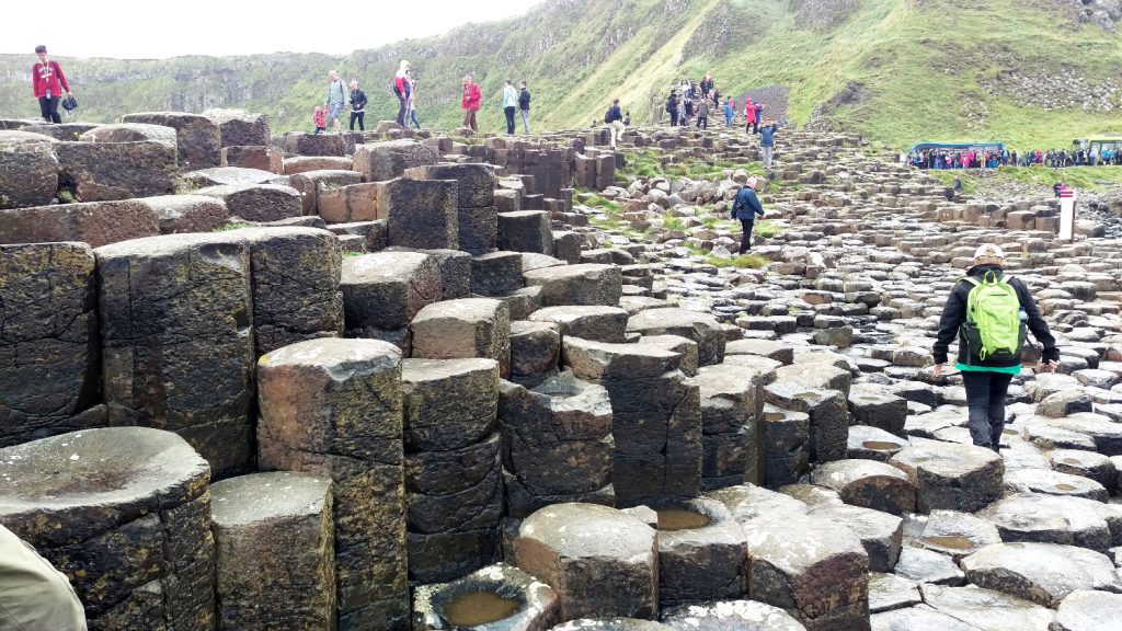Photo of people on the Giant's Causeway