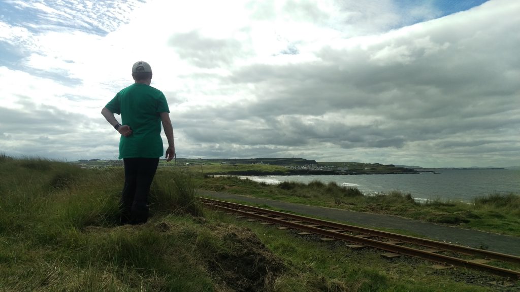 Photo of the railwaytracks on the way to Portballintrae