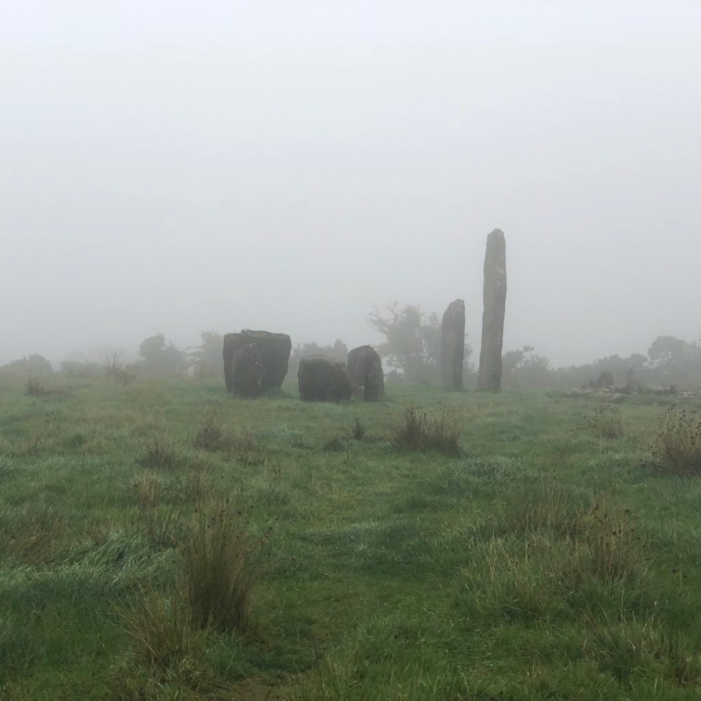 Photo of Kealkill stone circle in the mist