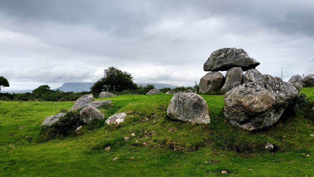 Photo of a stone circle by Ben Bulben