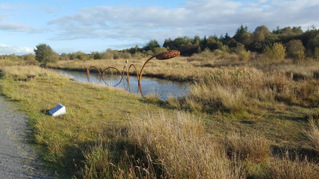 Photo of lake monster bog sculpture