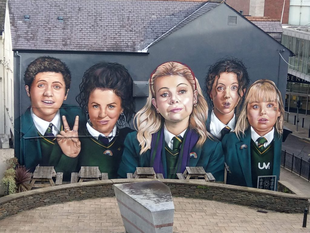 Photo of Derry Girls Mural