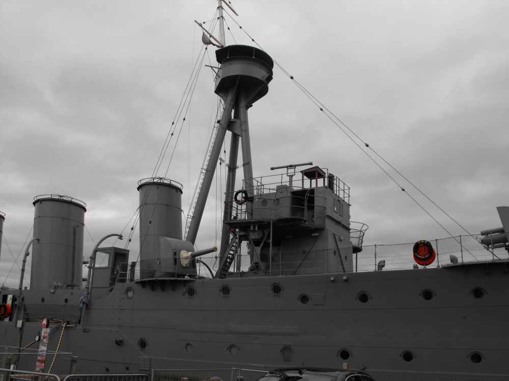 Photo of HMS Caroline Bridge