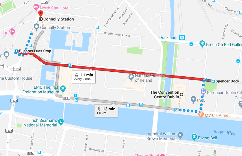 Dublin Railway Map