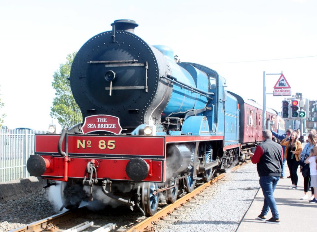 Photo of train of Wexford Pier